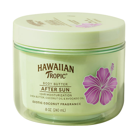 Hawaiian Tropic After Sun Body Butter with Coconut Oil, 8oz, After Sun Lotion, Moisturizing Body Lotion, After Sun Moisturizer, Coconut Body Butter Beauty & Personal Care Hawaiian Tropic