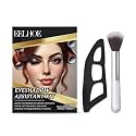 yunxinqiao Eyeshadow Stencil Kit, Reusable Eyeshadow Templates with Makeup Brushes, Easy to Carry?Easy Eye Makeup Tools for Beginners and Pros