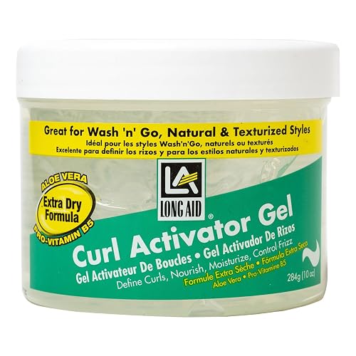 AmPro Long-Aid Activator Gel - Enriched with Aloe Vera, Protein, and Vitamin B Complex - Brings Essential Moisture to Strands - Defines Your Natural