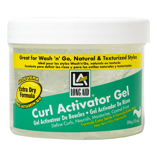 AmPro Long-Aid Activator Gel - Enriched with Aloe Vera, Protein, and Vitamin B Complex - Brings Essential Moisture to Strands - Defines Your Natural
