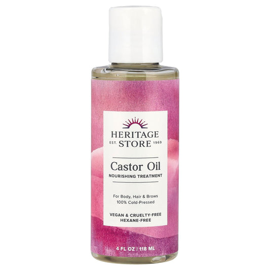 Heritage Store Castor Oil, 4 FZ