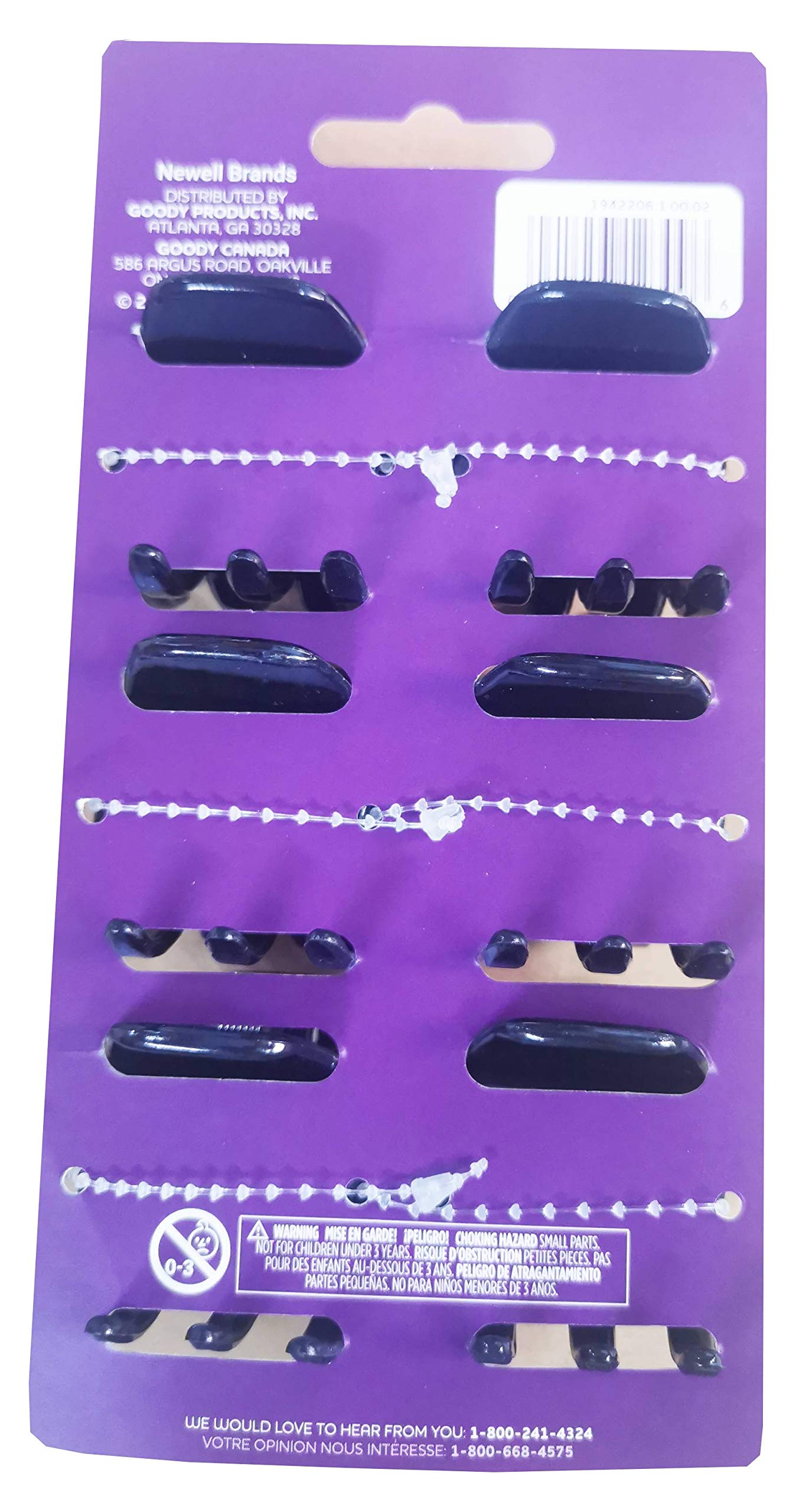 Goody Classic Claw Hair Clips - 6-Count, Clear, Brown and Black - 1/2 Claw Will Gently Keep Hair Secured In Place with a Long Lasting Hold, color may