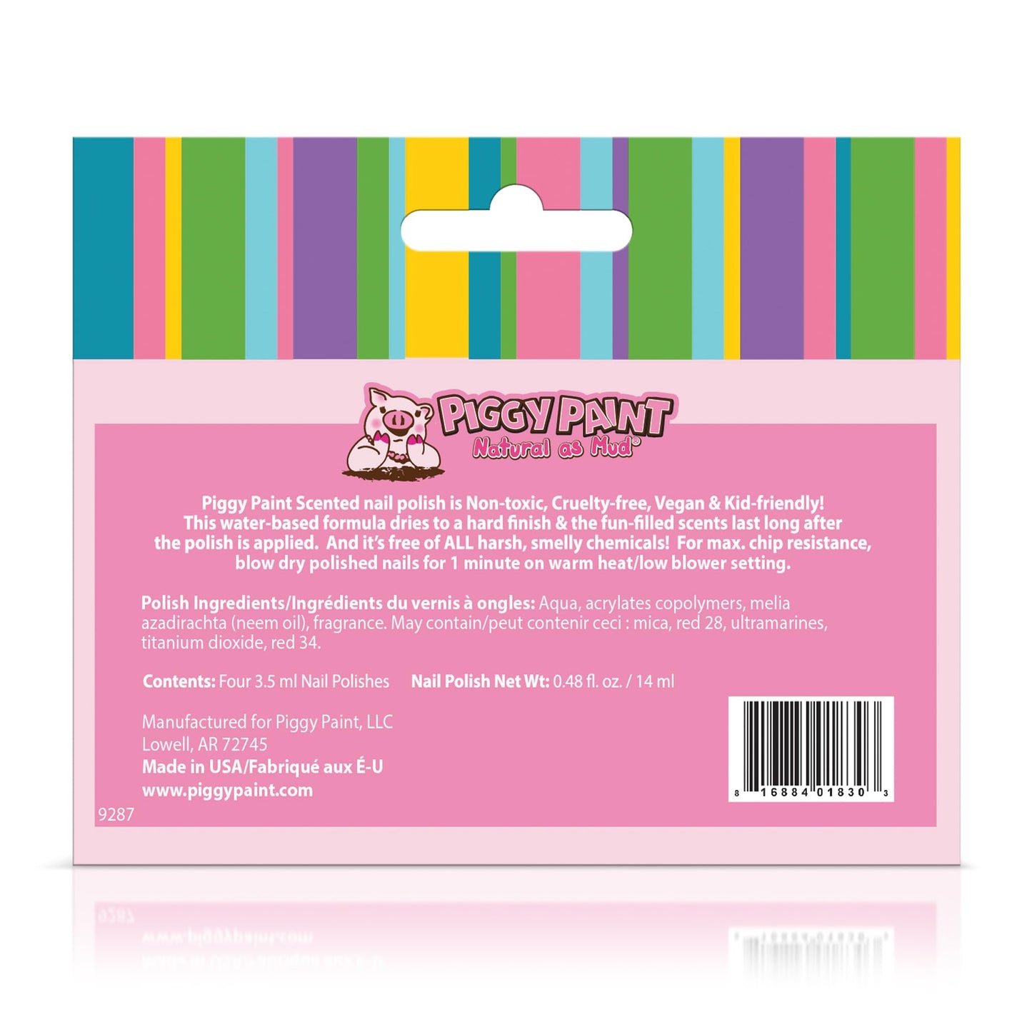 Piggy Paint Nail Polish - Non-Toxic Polish for Little Girls, Toddlers, & Kids, Water Based Formula, Safe, Cruelty Free, Vegan, & Natural, Durable Beauty & Personal Care Piggy Paint