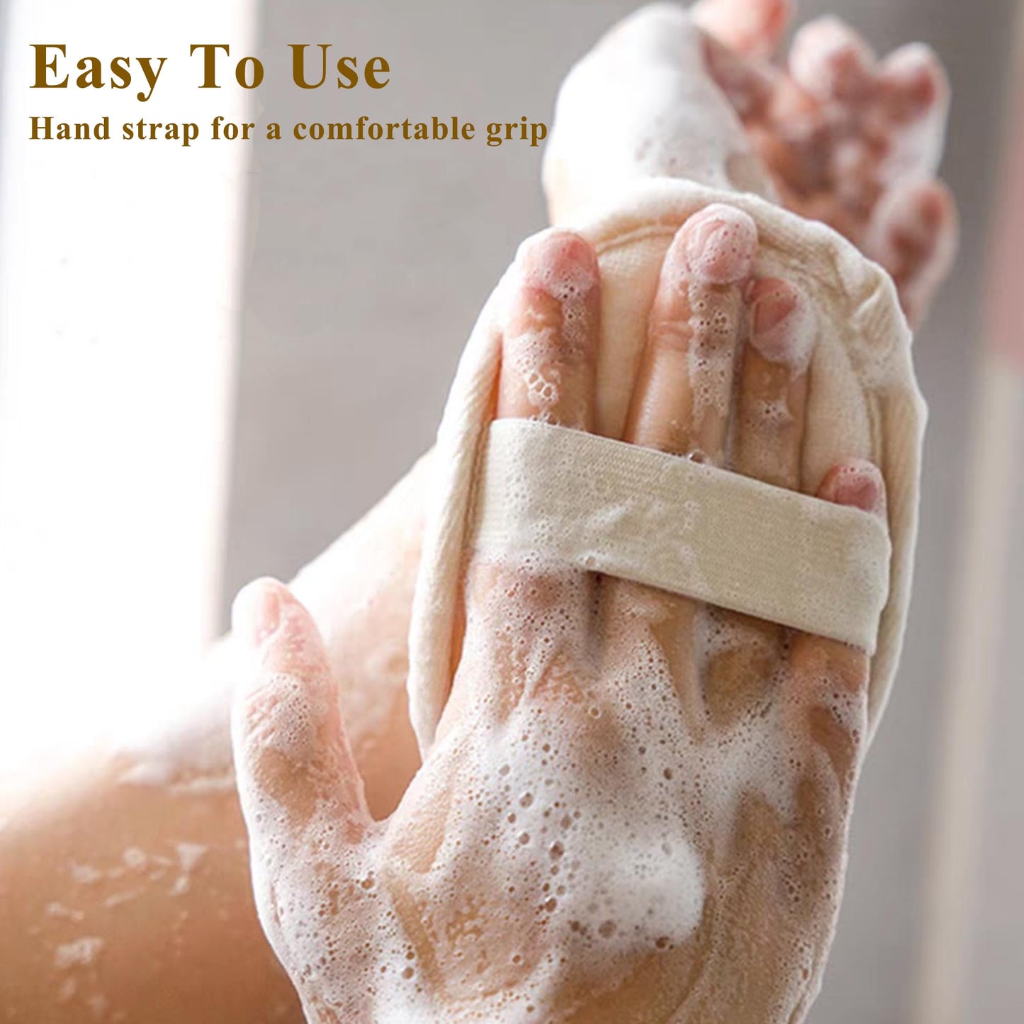 [Pack of 6] Loofah Sponge Pads Natural Organic Bath Luffa Sponges Pads Natural Bath Shower Loofah Body Scrubber Sponges for Exfoliating Your Skin