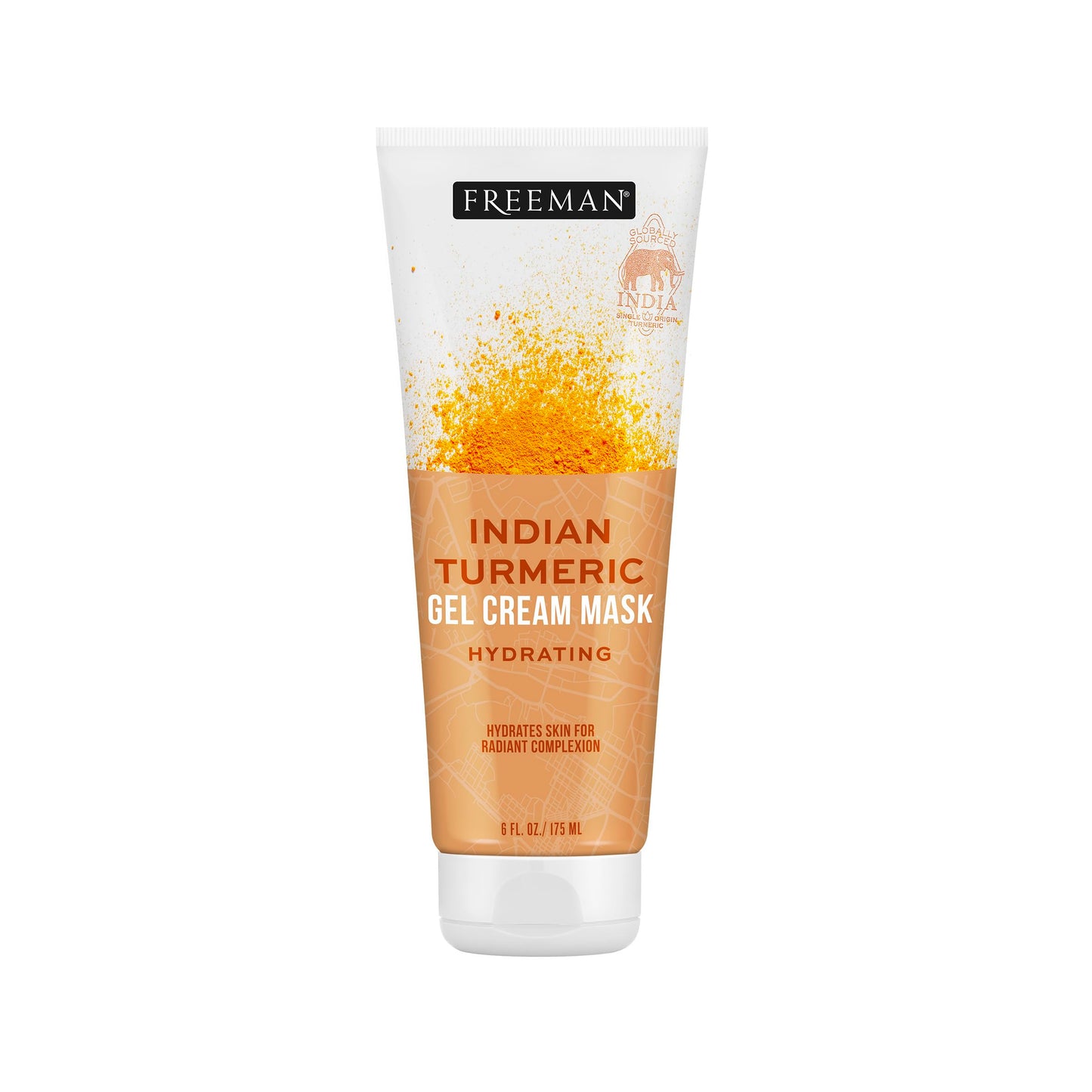 Freeman Exotic Blends Hydrating Indian Turmeric Gel Cream Facial Mask, 6 fl.oz./175 mL Tube