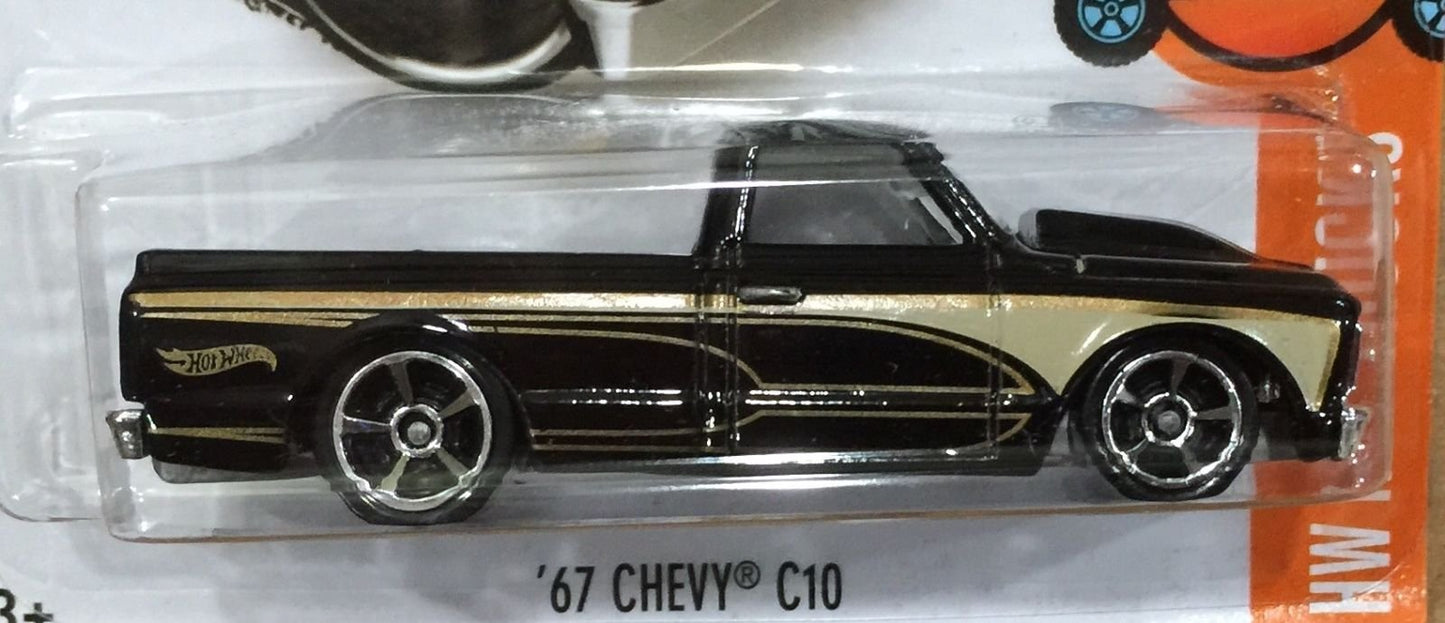 Hot Wheels, 2016 HW Hot Trucks, '67 Chevy C10 [Black] Die-Cast Vehicle #143/250
