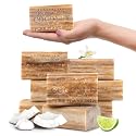 Australian Botanical Soap, 6.6 OZ, Coconut and Lime Oil, Triple Milled Bars made with a Natural Soap Base and Enriched with Organic Shea Butter, Pack