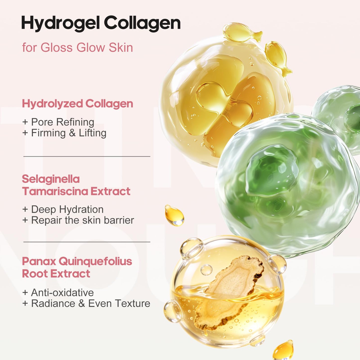 NLQ Intensive Collagen Deep Mask Skincare, Hydrating Overnight Face Mask for Glass Skin, Pore Refining, Firming & Plumping, Travel Essentials