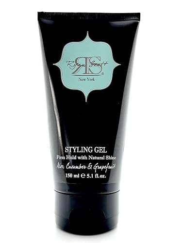 Ryan Scott Non-Flaking & Alcohol-Free Styling Gel provides a Firm Hold with Natural Shine. Aloe, Cucumber, & Grapefruit Fragrance, 5.1 fl. oz.