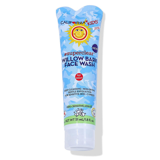 California Kids Face Wash | Gentle Exfoliating Face Wash For Kids + Teens | Mild Salicylic Acid Cleanser For Sensitive Skin | 1.8 oz. / 51 mL