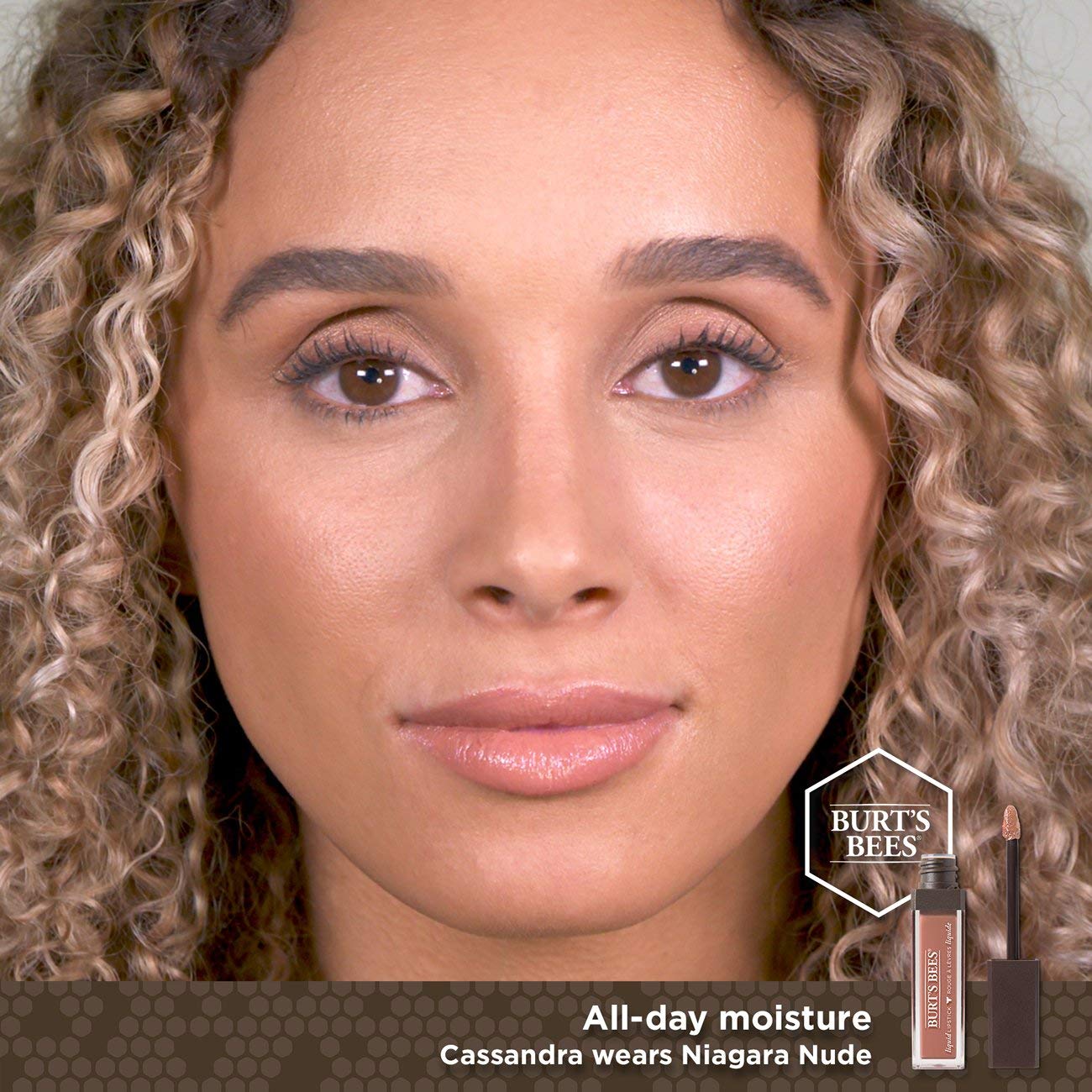 Burt's Bees 100% Natural Moisturizing Liquid Lipstick, Niagara Nude - 1 Tube