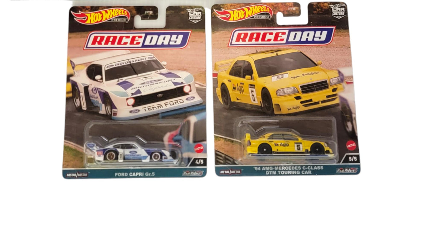 Hot Wheels Car Culture 2023 Race Day Complete Set of 5 Diecast Vehicles from FPY86-959D Release Bundle