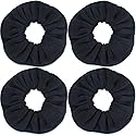 IVARYSS Super Towel Scrunchies for Drying Hair, Absorbent and Soft Microfiber for Frizz Free, Large Thick Ponytail Holder Wet Hair Accessories
