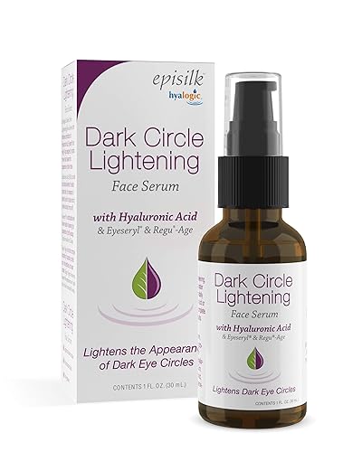 Hyalogic Dark Circle Lightening Face Serum - Treat Under Eye Dark Circles w/Hyaluronic Acid, Eveseryl & Regu-Age - Soothe, Nourish & Rejuvenate Skin