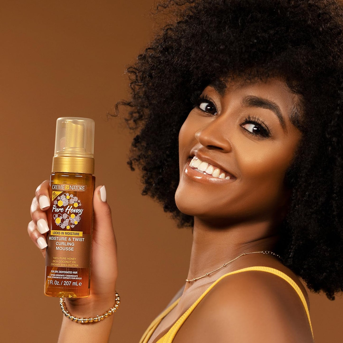 Creme of Nature Pure Honey Curling Mousse 7 Ounce Pump (207ml)