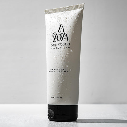 LALOLA Sunkissed Hydrating Self Tanning Lotion, Gluten Free, Vegan + Cruelty Free Self Tanner, Luxurious Sunless Tanner with Antioxidants, natural