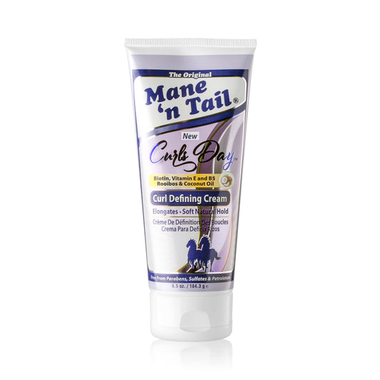 Mane 'n Tail Curls Day Curl Defining Cream With Biotin, Vitamin E and B5 Rooibos & Coconut Oil for Soft Natural Hold Sulfate and Paraben Free (Curl