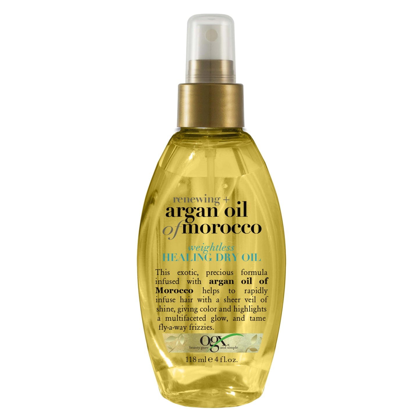 OGX Renewing + Argan Oil of Morocco Weightless Healing Dry Oil Spray, Lightweight Hair Oil Mist for Split Ends, Frizzy Hair and Flyaways Beauty and Personal Care OGX Default Title
