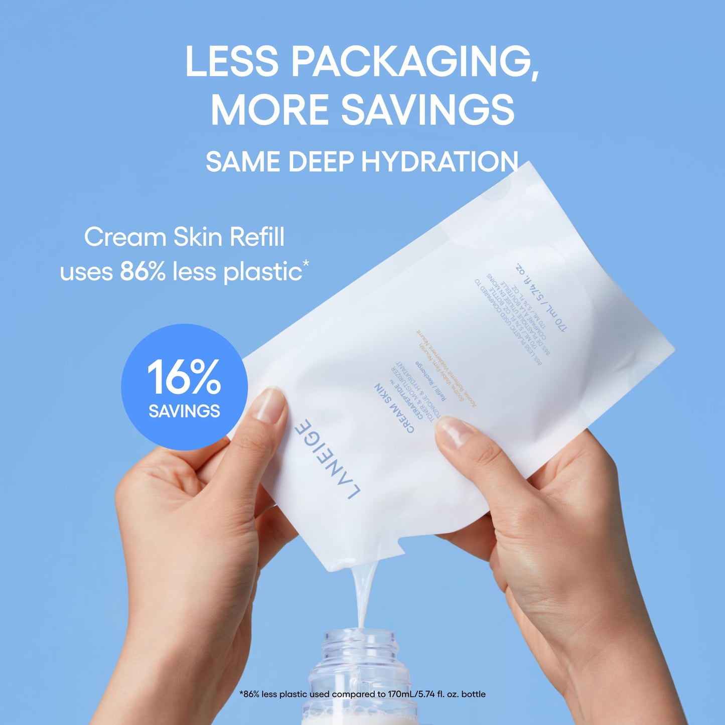 LANEIGE Cream Skin Face Hydrating Milky Toner: Lightweight Refillable Korean Toner & Moisturizer with Ceramides & Peptides for Soothing Hydration Beauty and Personal Care LANEIGE