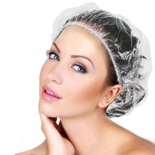 30pcs Disposable Shower Caps-Multi-Purpose Thickening Elastic Bath Cap Plastic Waterproof Clear Shower Cap Bath Shower Caps Women Spa,Men Hair Beauty & Personal Care AIDIQIU