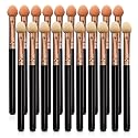 UorPoto Eyeshadow Applicators Double Sided Sponge Tip Foam Reusable?20Pcs Professional Organic Long Handle Washable Makeup Eye Shadow Brush Set