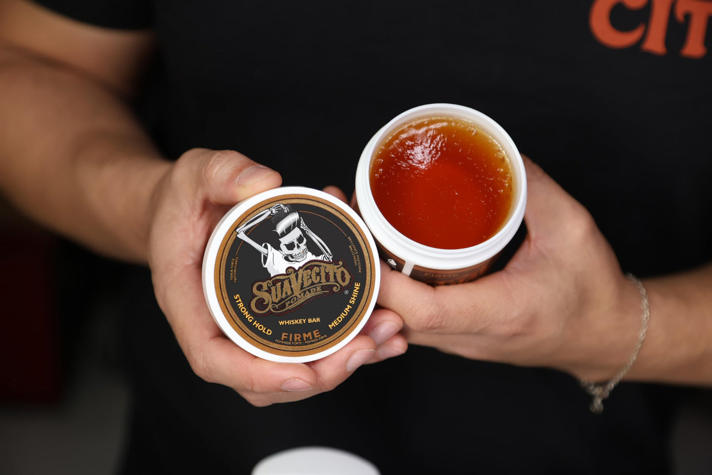 Suavecito Pomade Original Hold For Men 4 oz, 1 Pack - Medium Shine Water Based Wax Like Flake Free Hair Gel - Easy To Wash Out - All Day Hold For All