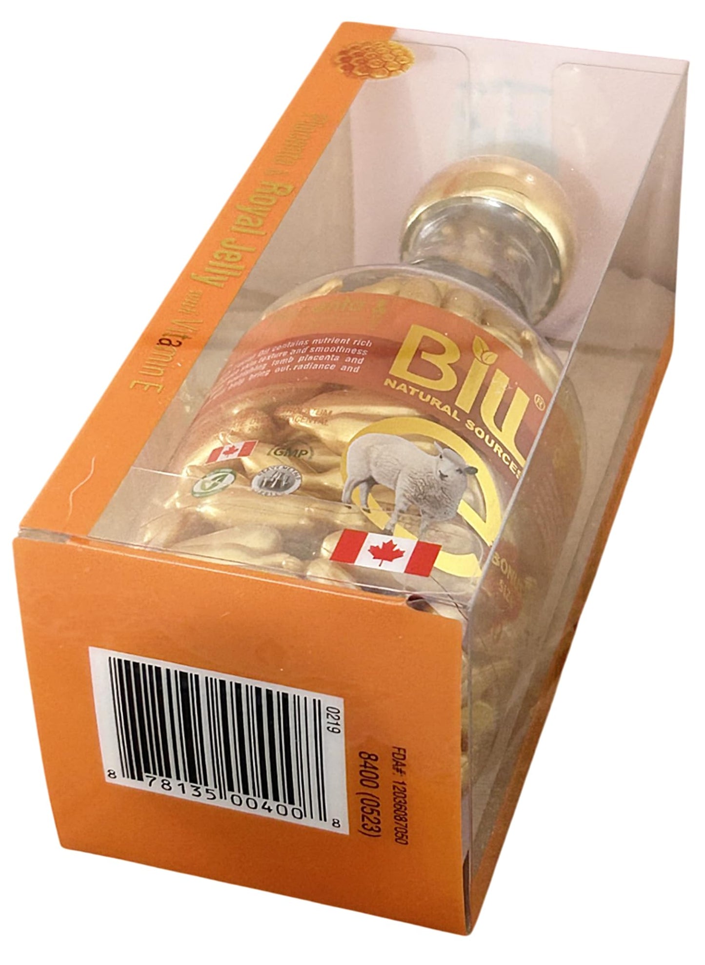 Lamb Placenta & Royal Jelly with Vitamin E Facial Oil, 200 Gelcaps, Bill Natural Sources