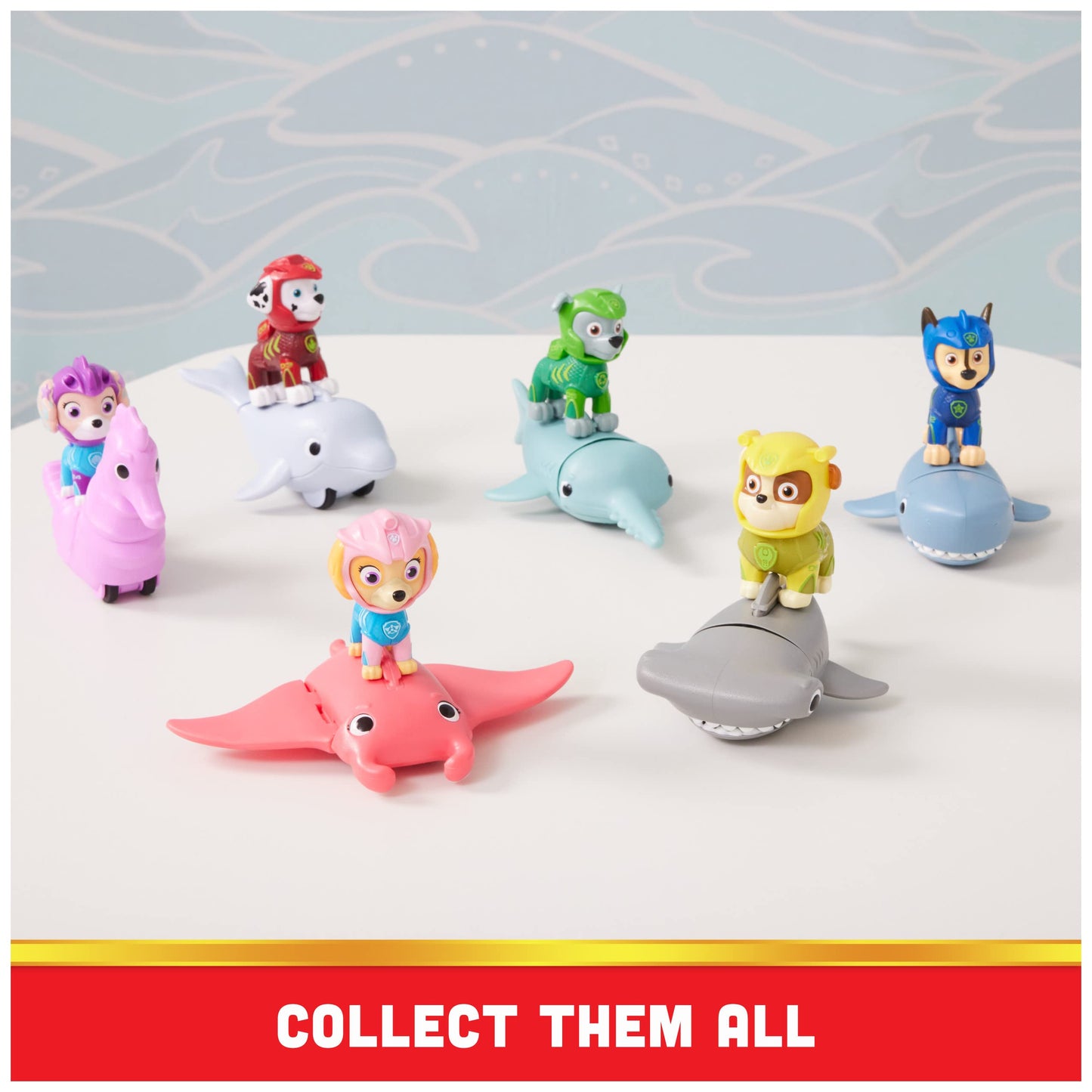 Paw Patrol, Aqua Pups Coral and Seahorse Action Figures Set, Kids Toys for Ages 3 and up