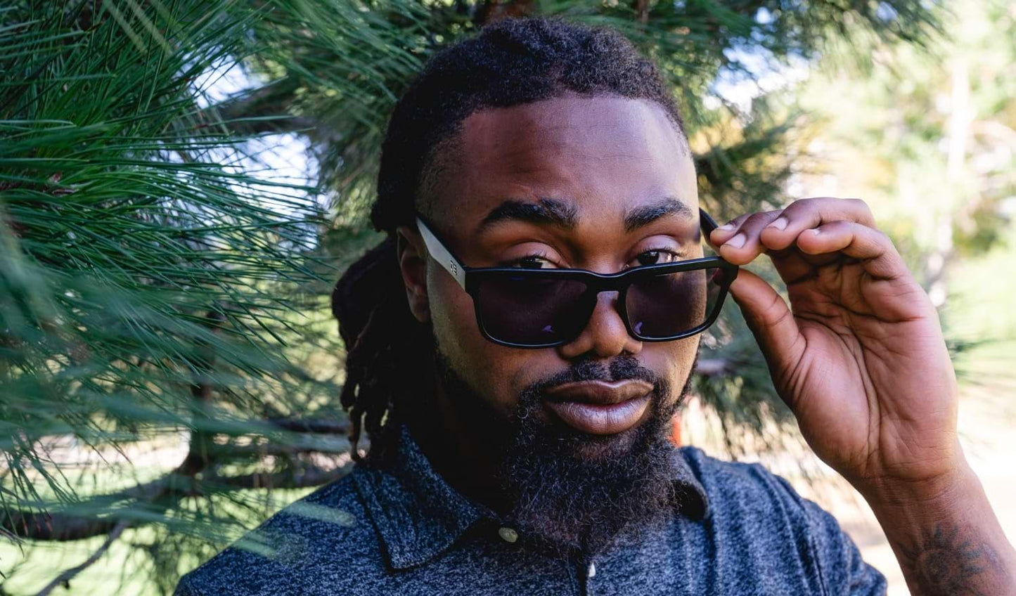 Optic Nerve Mashup XL Polarized Active Sunglasses for Men/Women Shiny Black Frame, Smoke Lens Silver Mirror