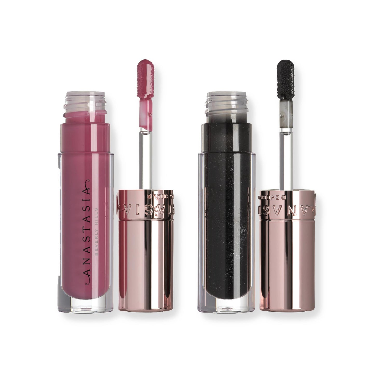 Anastasia Beverly Hills Mini Lip Gloss Duo - High-Pigment Scented Lip Lacquer Set for Volumized, Shimmering, and Luminous Lips - Pulse + Phantom