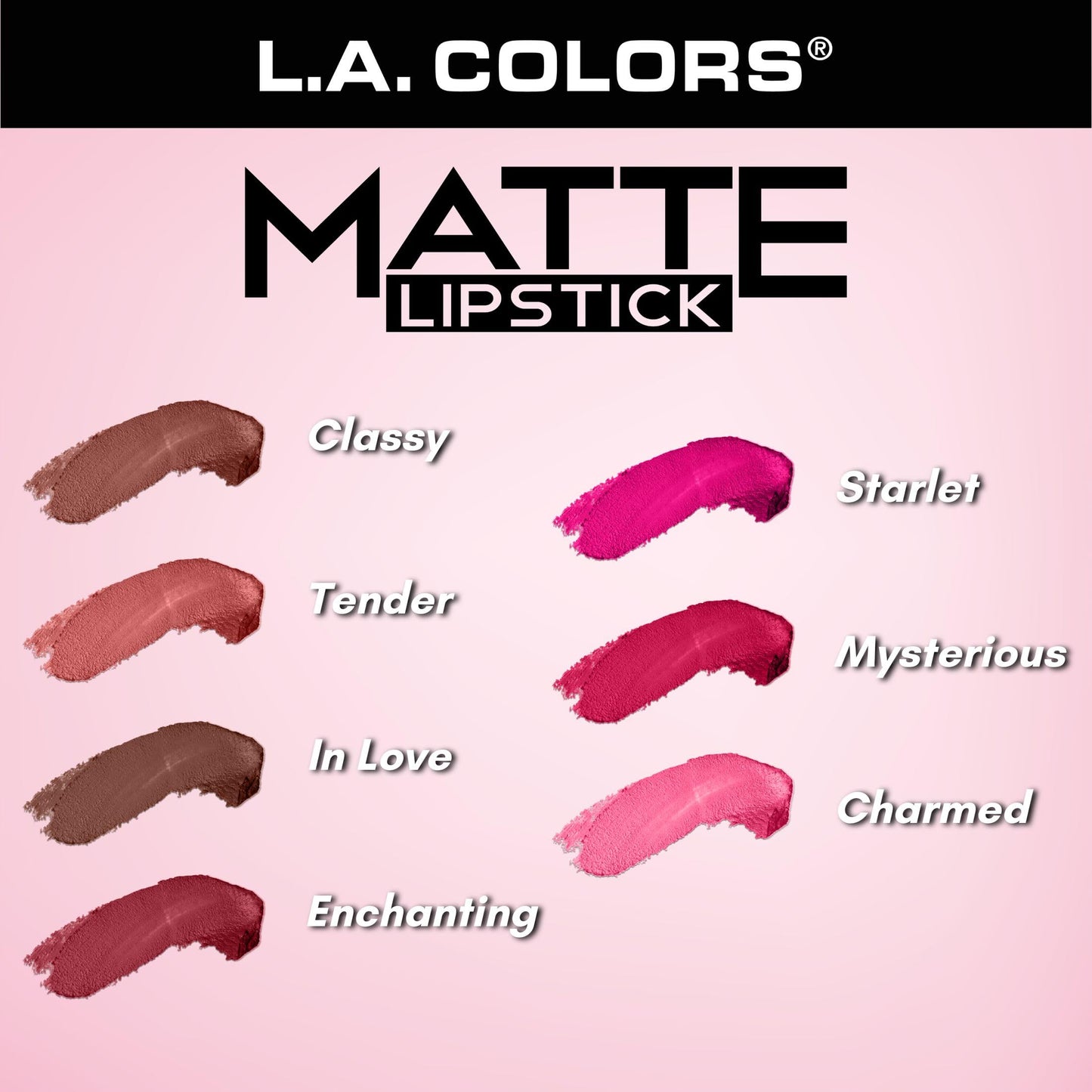 L.A. COLORS Matte Lipstick, Mad Love CML468 Beauty & Personal Care L.A. COLORS