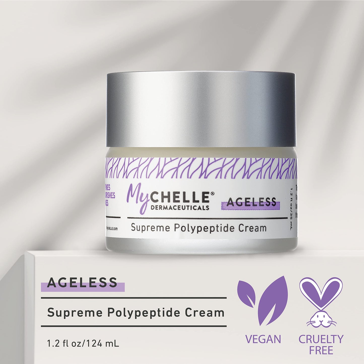MyCHELLE Dermaceuticals Supreme Polypeptide Cream (1.2 Fl Oz) - Recontouring Anti-Aging Cream with Powerful Peptides, Help Lift & Revive Skin, Help