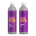 TIGI Bed Head Serial Blonde Restoring Shampoo & Conditioner Set for Damaged Blonde Hair, Hydrolyzed Keratin, 25.36 fl oz, 2 Pack