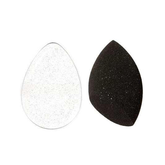 e.l.f. Silicone Blender Highlighting Sponge Duo, Sponge For Applying Face Makeup & Precision Sponge For Highlighter & Concealer, Vegan & Cruelty-Free