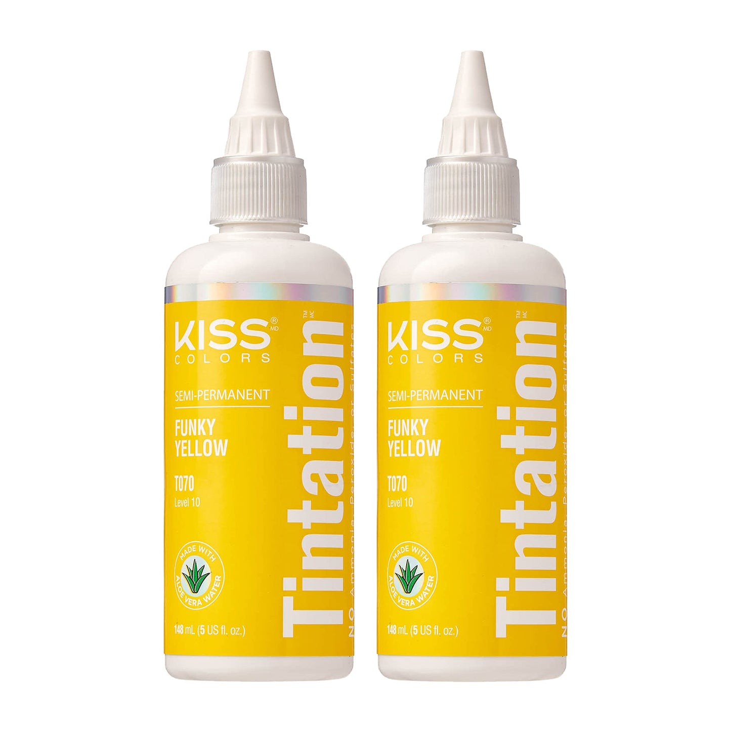 Red by Kiss Tintation Semi-Permanent Hair Color, Aloe Vera Water Based, Argan Oil, Olive Oil, Collagen & Keratin, Long-Lasting Color Dye (Funky