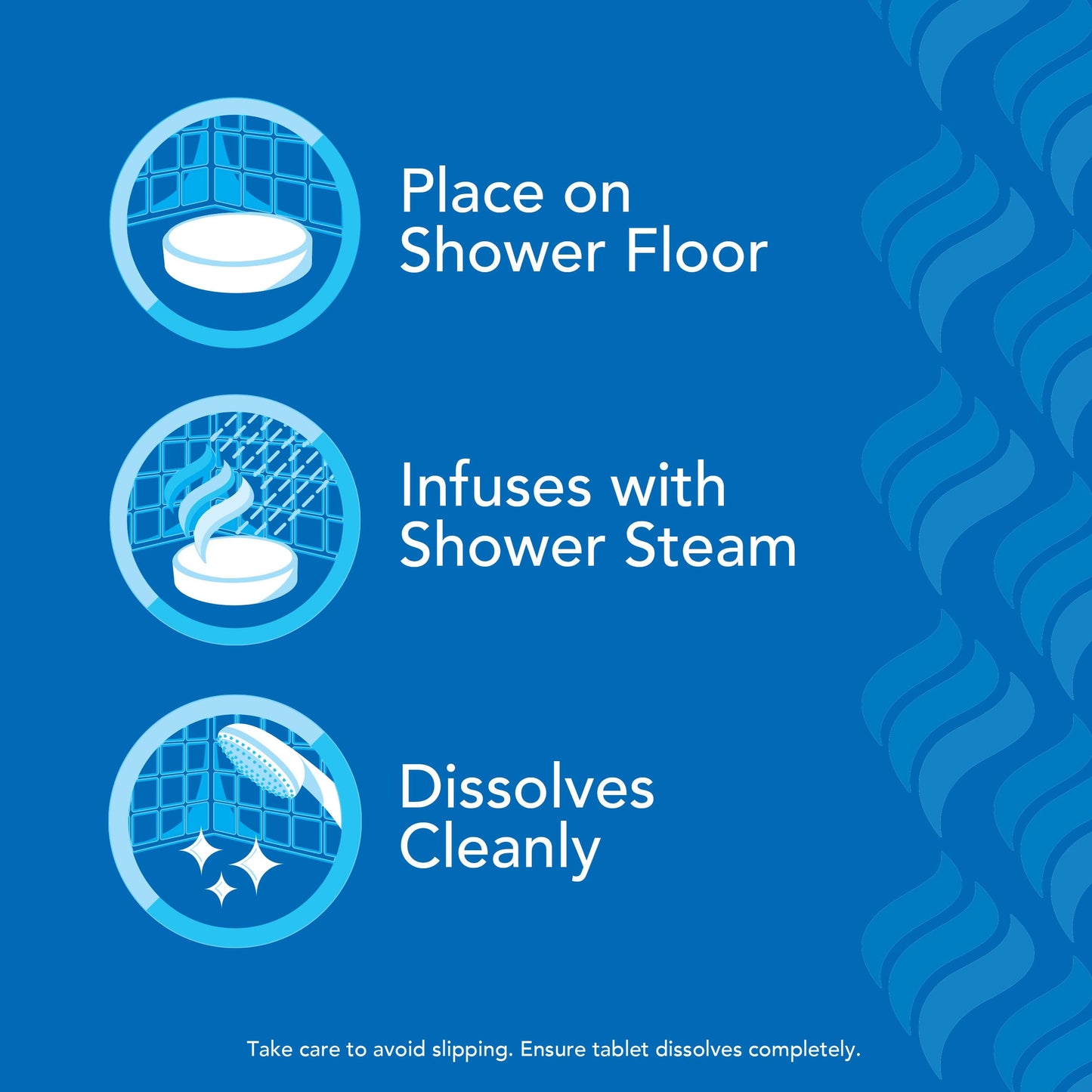 Vicks VapoShower Plus Shower Steamers – 12 Ct Eucalyptus & Menthol Scented Aromatherapy Shower Tablets, Clean Dissolving Bombs