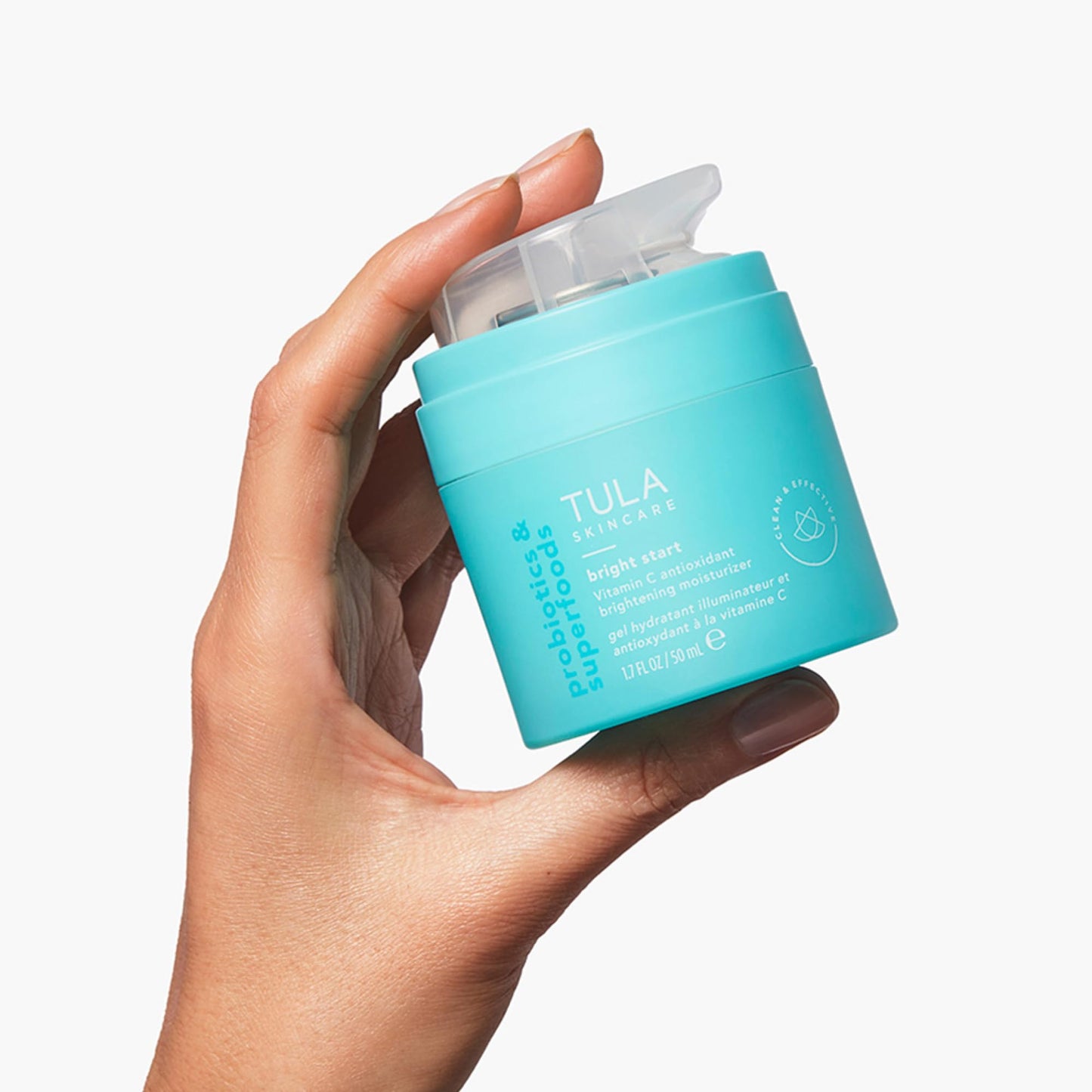 TULA Skin Care Bright Start Vitamin C Antioxidant Brightening Moisturizer - Lightweight Gel Cream, Brightens, Hydrates & provides Antioxidant