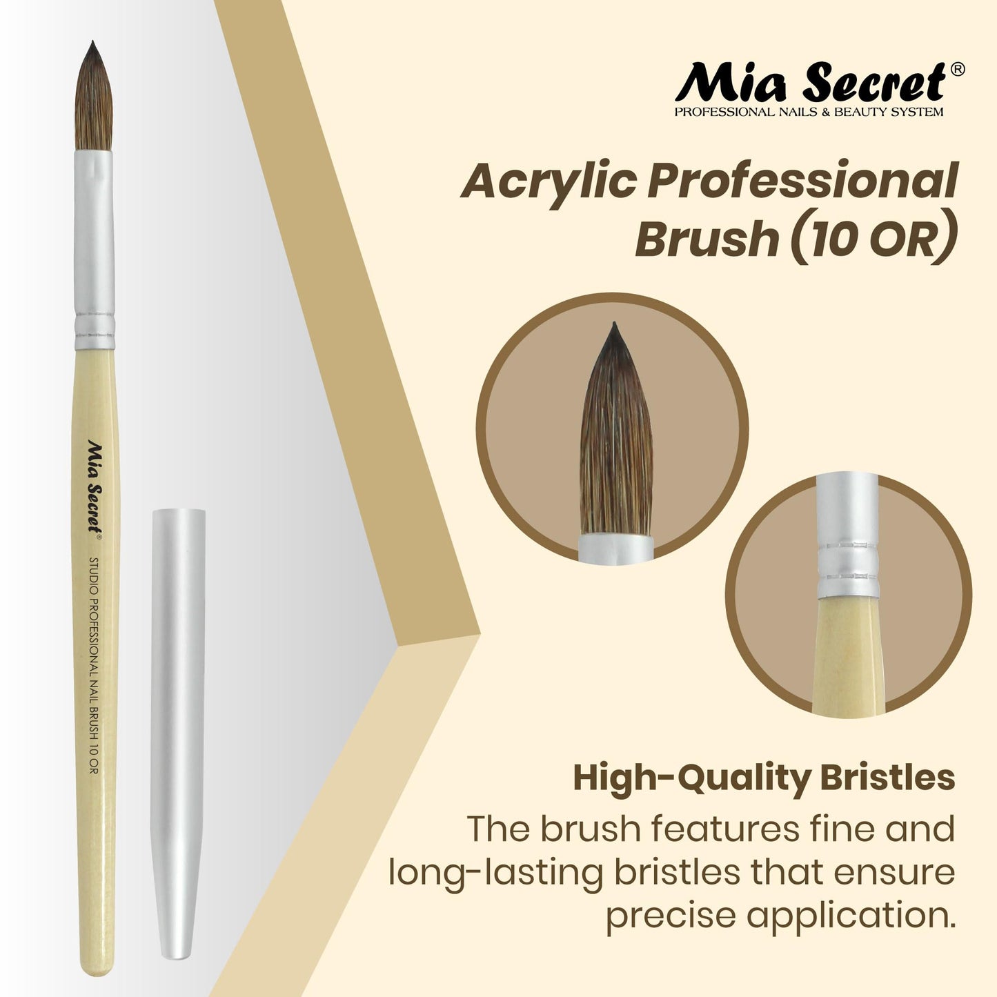 Mia Secret - Brush - (Acrylic) Studio Professional (10 OR) Beauty & Personal Care Mia Secret