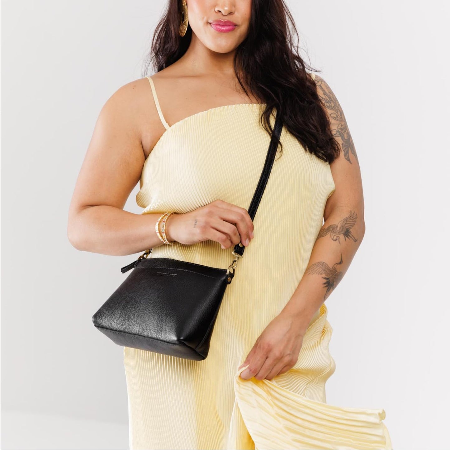 Portland Leather Goods Poppy Purse - Leather Handbag with Zipper Closure, Adjustable & Removable Crossbody Strap & Exterior Pocket - Handmade from…