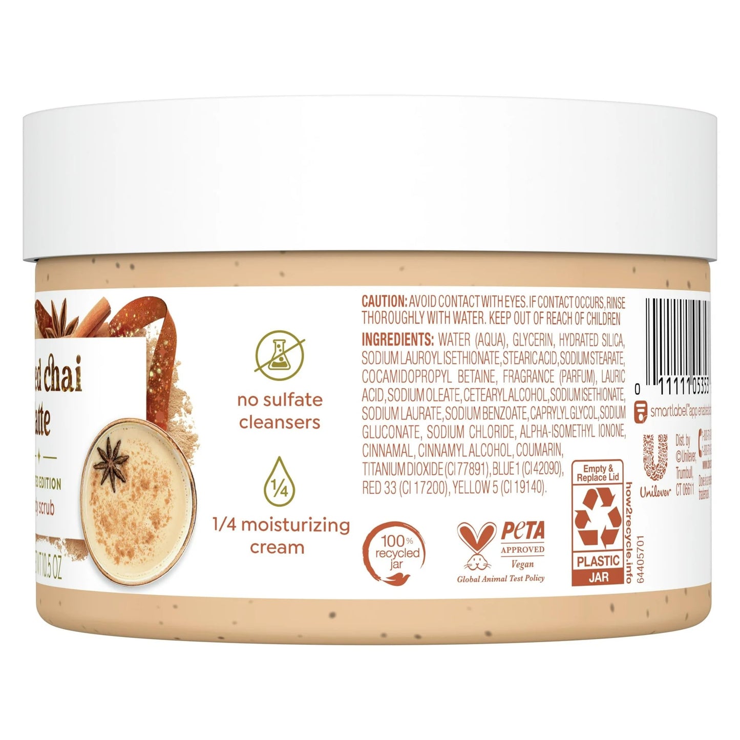 Dove Exfoliating Body Scrub - Spiced Chai Latte, Deeply Nourishing Exfoliant with ¼ Moisturizing Cream, 10.5 oz Beauty & Personal Care Dove