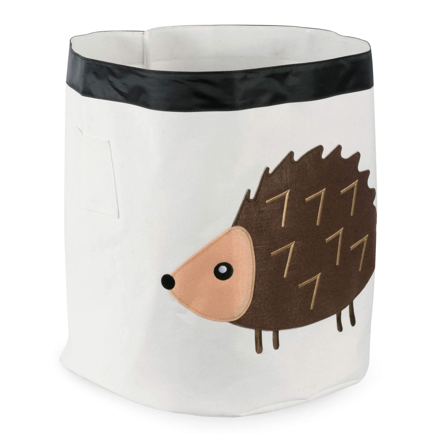 E-Living Store Collapsible Storage Bin Basket for Bedroom, Nursery, Playroom and More 17x18" Diameter - Hedgehog