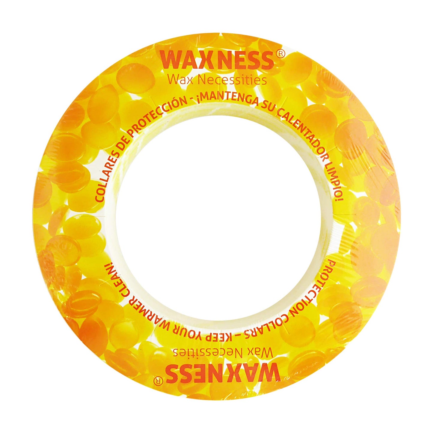 Waxness Waxing Protection Collars 50 Pack Yellow Fits Most 14 Ounces Tin Brands Beauty and Personal Care Wax Necessities