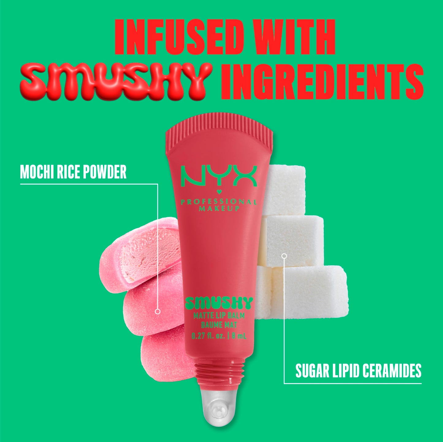 NYX PROFESSIONAL MAKEUP Smushy Matte Lip Balm, Tinted Lip Moisturizer with Soft, Matte Finish - Snuggle SZN (Blush Nude) Beauty and Personal Care NYX PROFESSIONAL MAKEUP