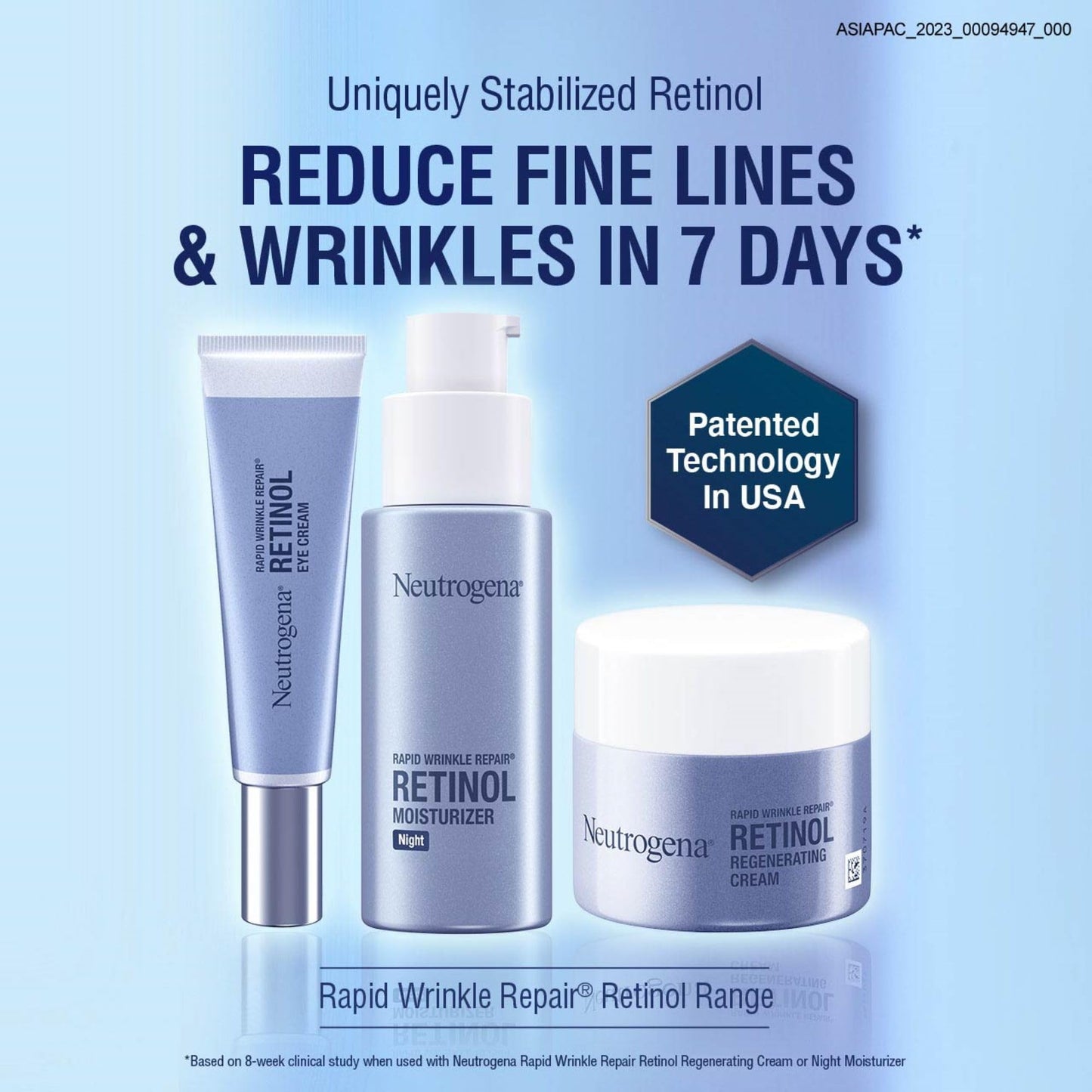 Neutrogena Rapid Wrinkle Repair Retinol Regenerating Face Cream & Hyaluronic Acid Anti Wrinkle Face Moisturizer, Neck Cream, with Hyaluronic Acid