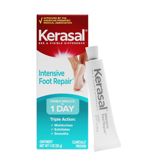 Kerasal Intensive Foot Repair, Skin Healing Ointment for Cracked Heels and Dry Feet, 1 Oz Beauty & Personal Care Kerasal