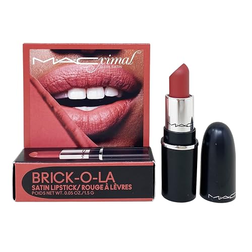 MAC M·A·C Cosmetics Mini M·A·Cximal Satin Lipstick - 826 Brick-O-La (0.05 oz / 1.5 g)
