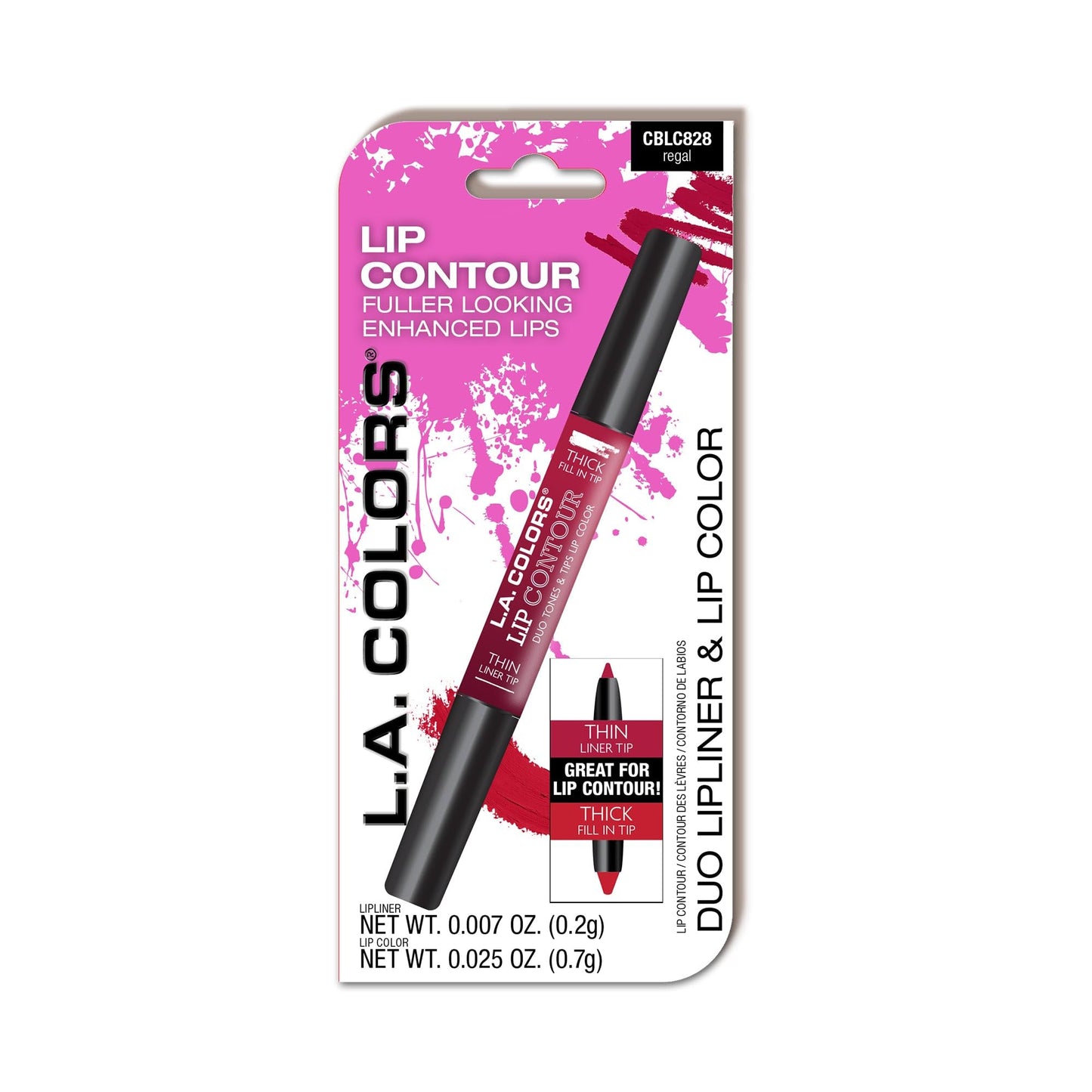 L.A. COLORS Lip Contour, Regal (Carded) CBLC828A