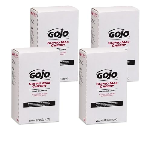 GOJO 2000 mL Refill Beige SUPRO MAX Cherry Scented Heavy Duty Hand Cleaner Beauty & Personal Care GOJO