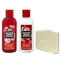 Bath & Body Works Japanese Cherry Blossom Mini Moisturizing Shampoo and Conditioner Duo Set with a Natural Oats Sample Soap