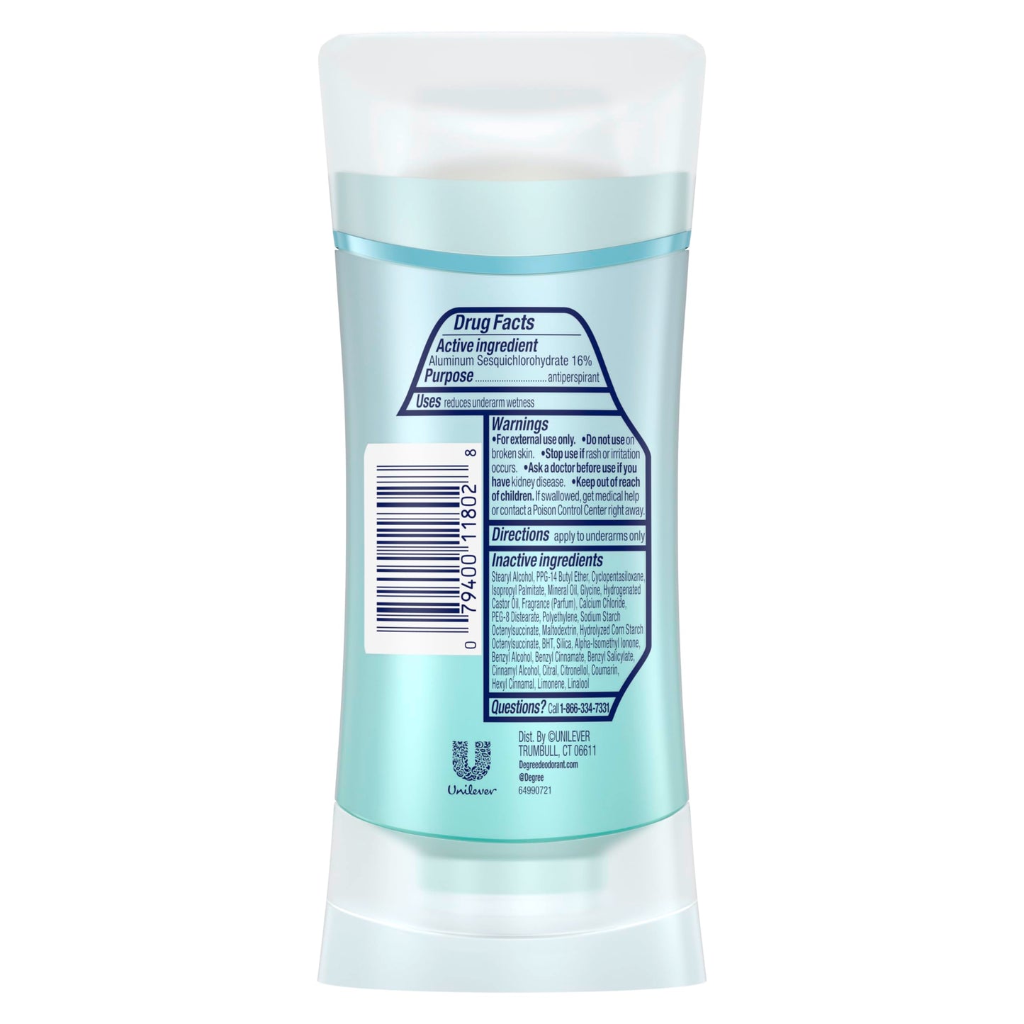 Degree Advanced Protection Antiperspirant Deodorant Shower Clean for 72-Hour Sweat & Odor Control for Women, with Body Heat Activated Technology, 2.6 Beauty and Personal Care Degree